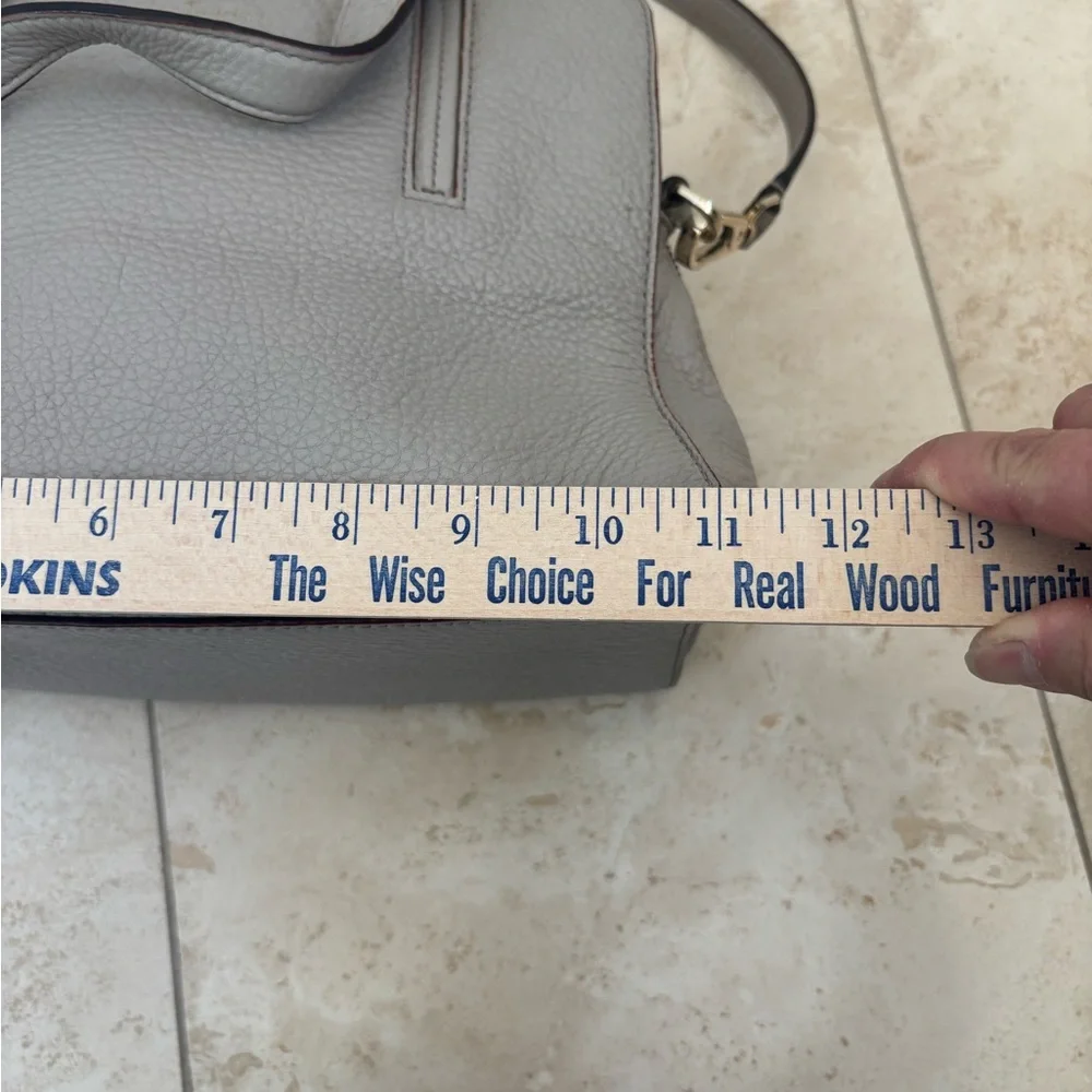 Kate Spade Grey Street Pebbled Taupe Leather Satchel Tassel WKRU3169 Handbag
